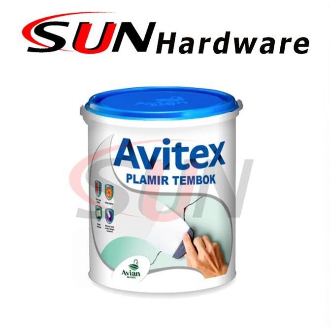 Plamir Tembok Avitex 5 Kg Putty Cat Dasar Sealer Dempul Co