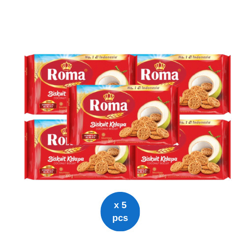 

Roma Biskuit Kelapa 300gr x 5 pcs