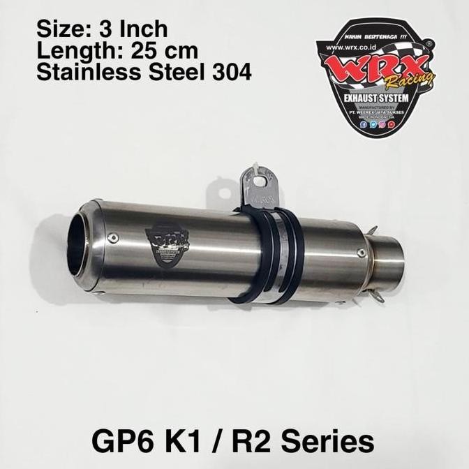 TERBARU - Knalpot Aerox155 WRX GP6 SS K150 Aerox 155 Fullsystem