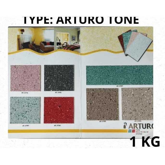 Arturo Cat Texture Type Arturo Tone 1Kg Cat Dinding Dengan Efek Tekstur Co