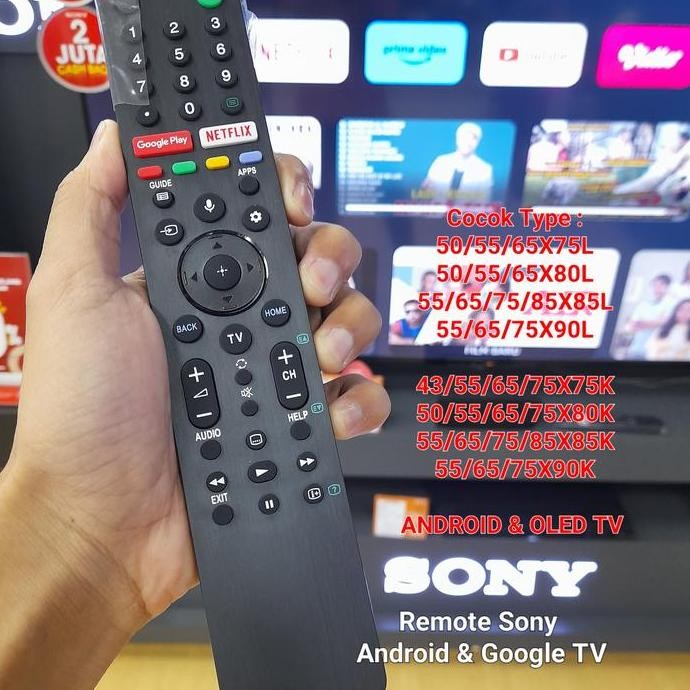 TERBARU - Remote Tv Sony Android untuk RMF-TX500P & RMF-TX520P