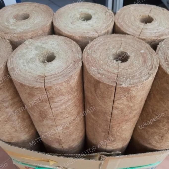 Bst Ready Rockwool Pipa 25Mm 2,5Cm Glasswool Pipe Insulation 1 " Inch In 2.5 Cm Best Seller