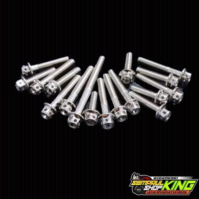 Baut Bak Blok Rx King Probolt Flower Sepasang Kanan Kiri Co