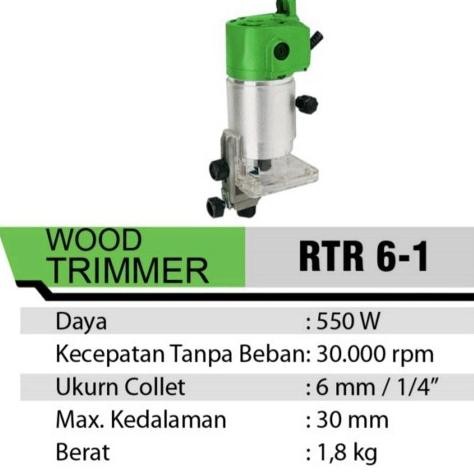 HARGA MURAH Mesin Pahat Profil Kayu Router / Wood Trimmer Mesin Router Trimmer Profil Kayu Wood RTR 