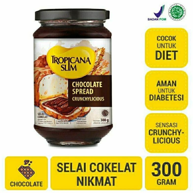 

Tropicana Slim Selai 300 gram - Strawberry Jam - Chocolate Spread - Royal Matcha - Peanut Almond Butter 300gr