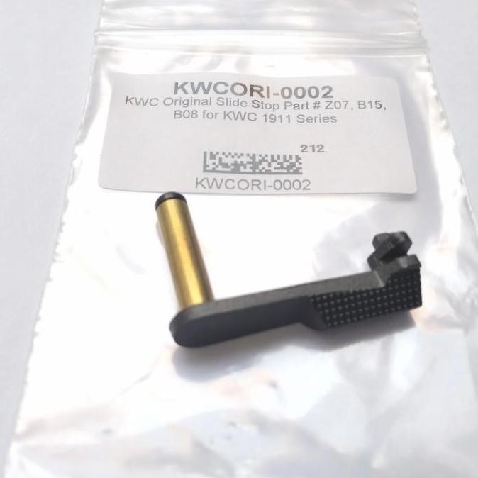 SLIDE STOP KWC 1911 ORIGINAL PART Z07, B15, B08 ORIGINAL DAN TERPERCAYA