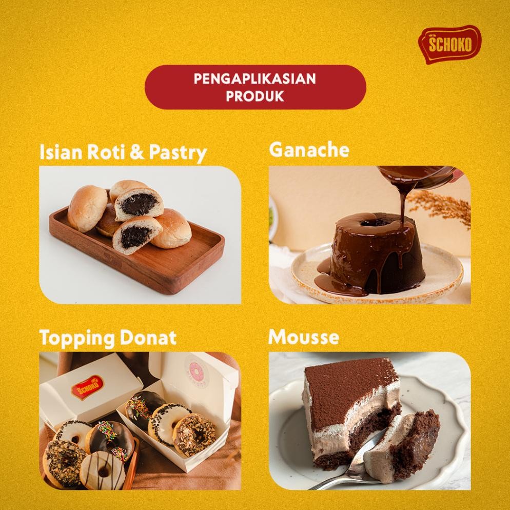 

SCHOKO Bake Stable Filling & Spread / Selai Cokelat Panggang - 1kg