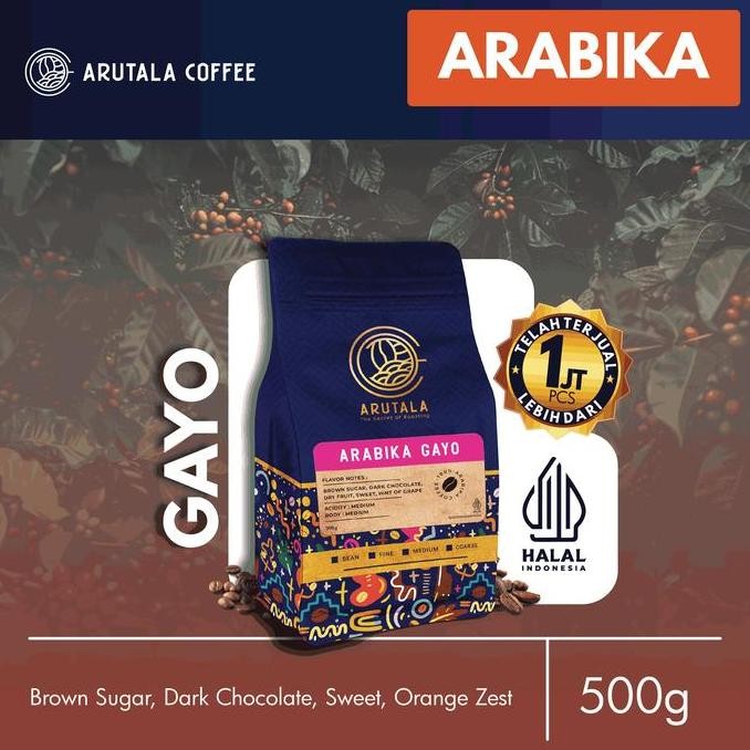 

[EXCLUSIVE]ARUTALA Kopi Gayo Takengon Arabika Arabica Coffee 500 Gram