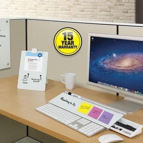 

Quartet Glass Whiteboard Desktop Computer Pad 18 X 6 Inch (45 X 15 Cm)