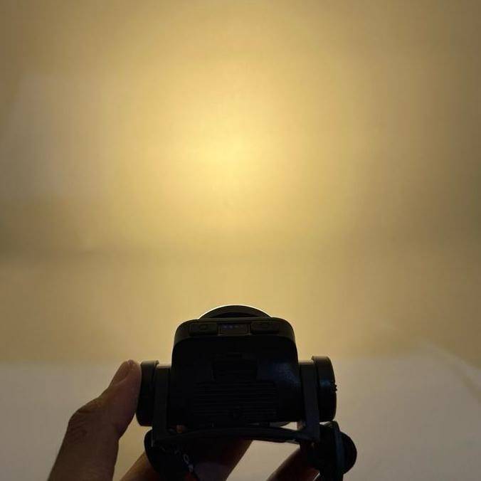 Senter Kepala Luby 40 Watt L- 2935 Lampu Kepala Led 7 Mata Baterai Headlamp Luby Cahaya Kuning New S