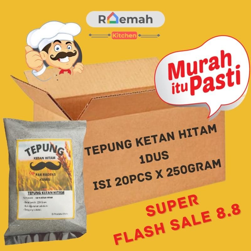 

NEW PRODUCT 1DUS TEPUNG KETAN HITAM ISI 20PCS X 250GRAM - KETANKU CAP RADEN REE RAIN