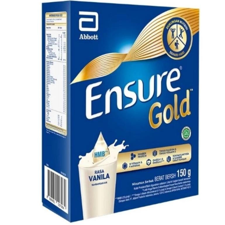

Susu kesehatan ENSURE Abott Vanilla 150gr, susu rendah laktosa