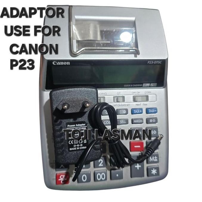 

ADAPTOR KALKULATOR C A N O N P23 DTSC COLOKAN CASAN PSU POWER SUPPLY CHARGER KABEL LISTRIK CALKULATOR KANON C A N N O N P 23 DTSC C A N O N ALAT HITUNG KALKULASI