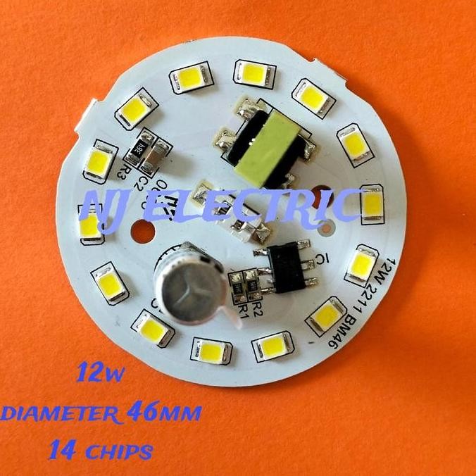 Pcb Led Ac Dob B.M 12W, Harga 1Paket (Isi 10Bji) New Stok