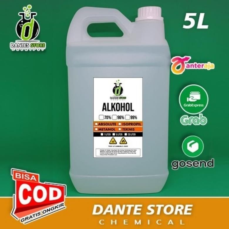 Alkohol Teknis 96% 5liter MURAH