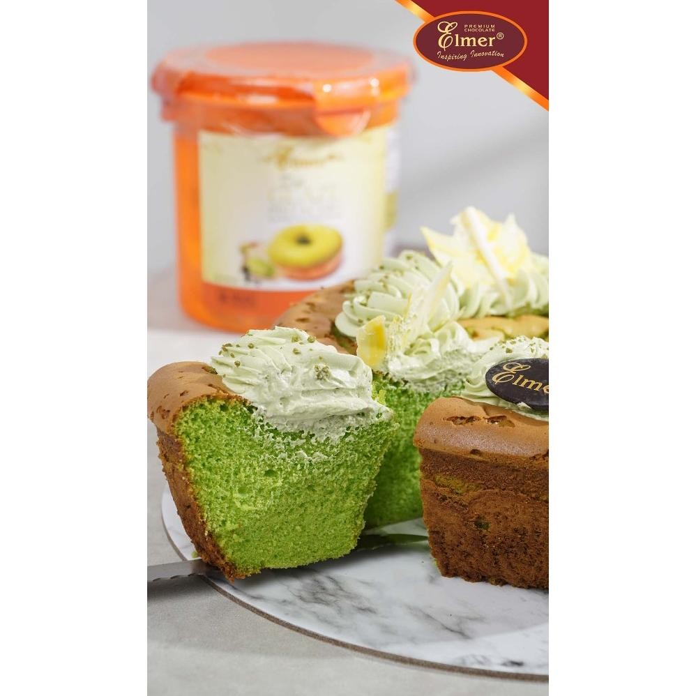 

ELMER DIP GLAZE PISTACHIO VISTA 1 KG | Topping dan Celupan Rasa Pistachio