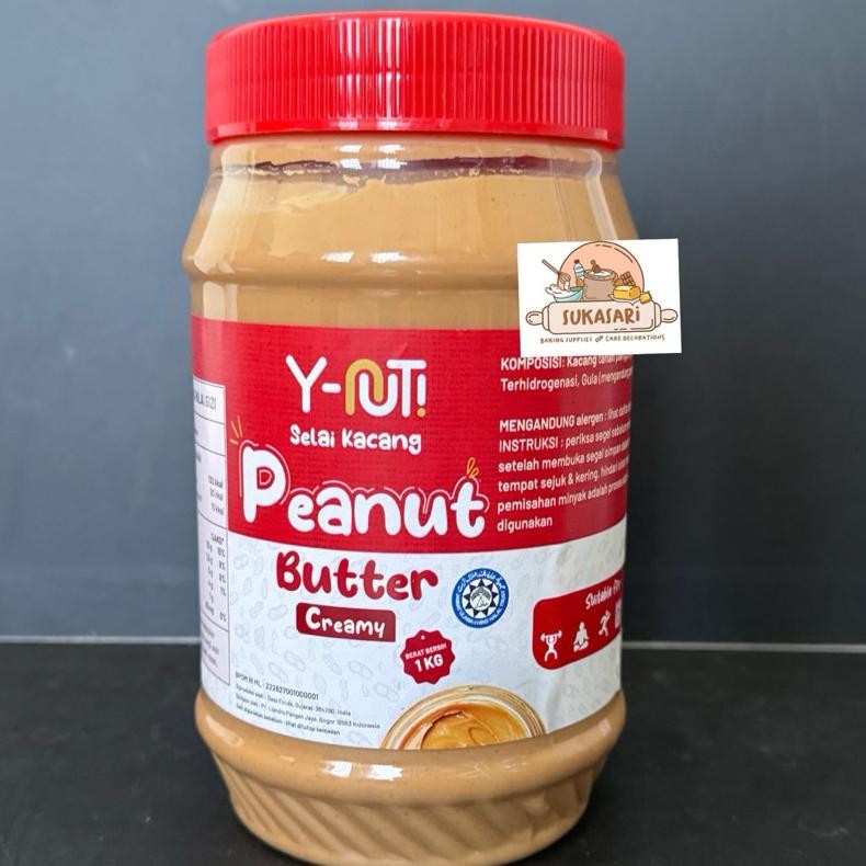 

Y-NUT Peanut Butter 1kg Creamy Y NUT Y-NUT! Selai Kacang filling Spread Jam oles