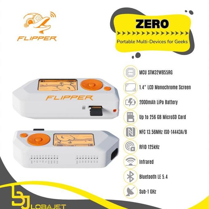 FLIPPER ZERO - PORTABLE MULTI-DEVICES FOR GEEKS - PERANGKAT PROGRAMMING PORTABEL ORIGINAL DAN TERPER