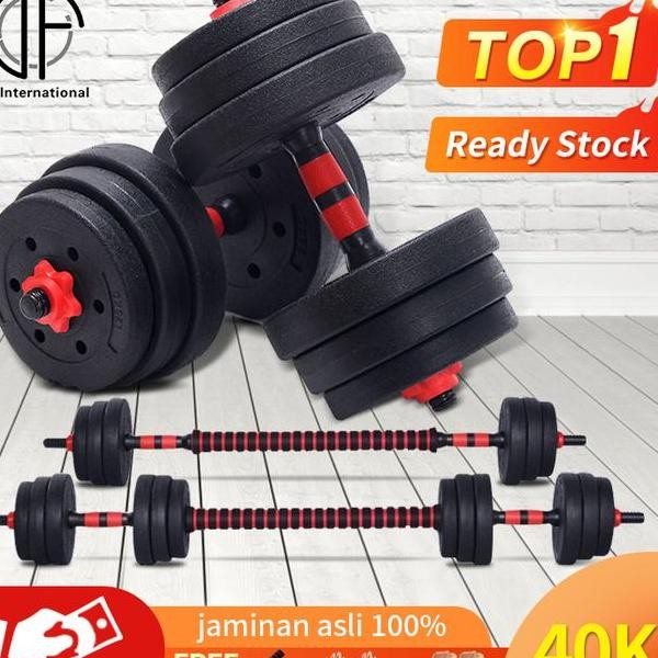 Dumbell Set 40Kg Barbel Set Dumbel Dumbell Alat Olahraga Rumahan Fitne