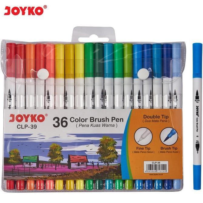 

TERLARIS! Color Brush Pen Joyko CLP-39 36 Warna