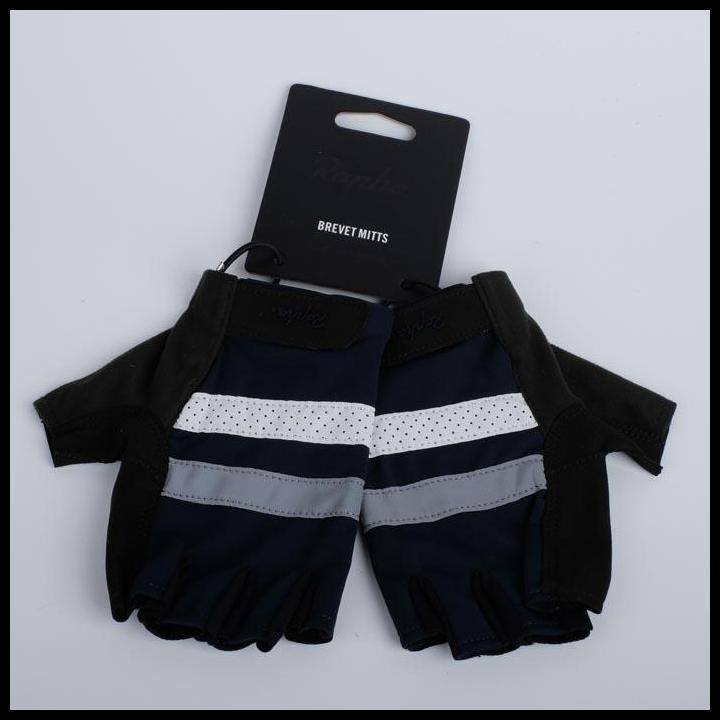 Best Seller Sarung Tangan Sepeda Bike Glove Rapha Brevet Mitts Navy