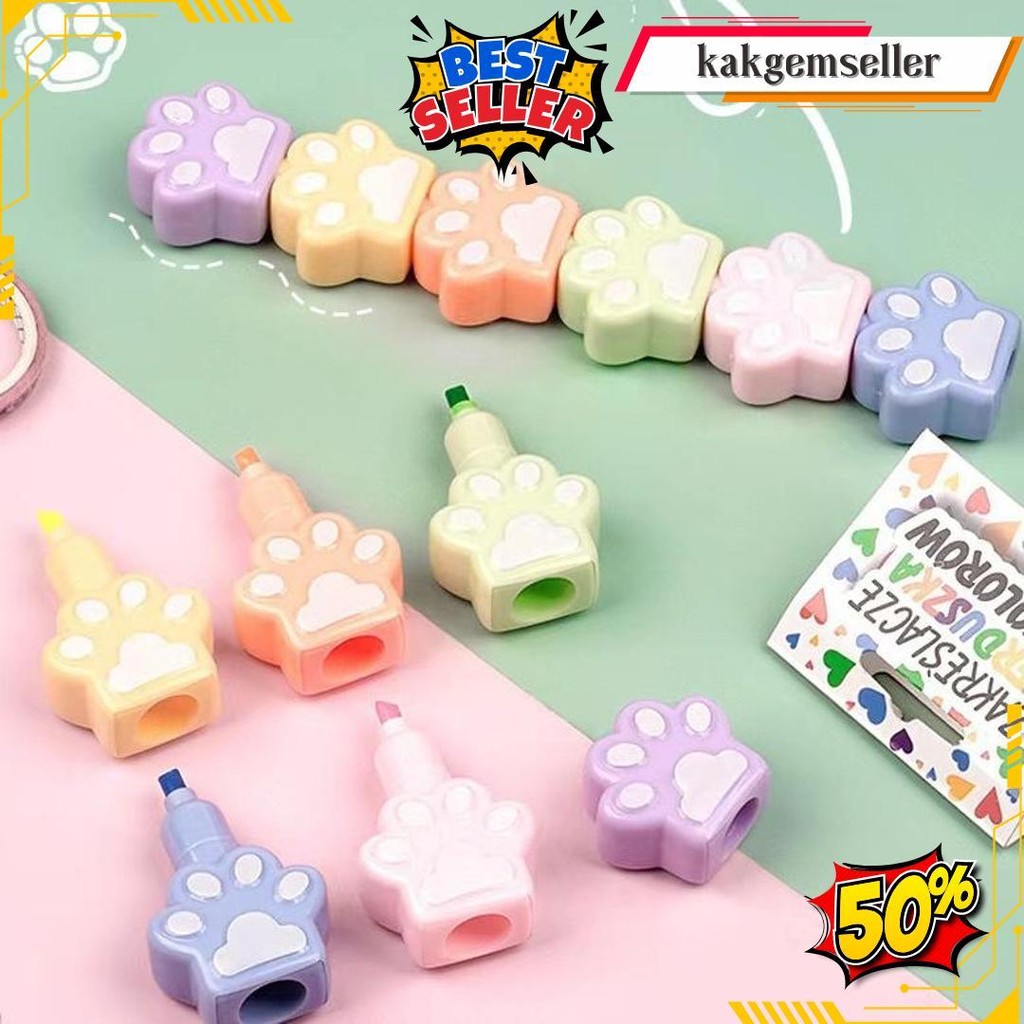 

Stabilo Set Susun 6 Warna Kaki Kucing Highlighter Tumpuk Pastel Marker L Spidol Textlightet Textliner Lucu Aesthetic Anak Gambar Tulis Kantor Cod