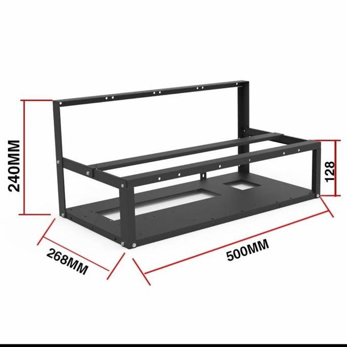 TERBARU - Rak Mining Rig Vga/Open Air Mining Frame Case/Mining Rig 6 / 8 GPU
