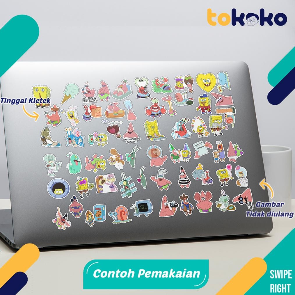 

NOG Stiker Cutting Spongebob Part 3 Kartun Paper Vinyl Dekorasi Laptop Koper Tumbler Kulkas DIY Viral Kekinian Terbaru 2025 FC-98
