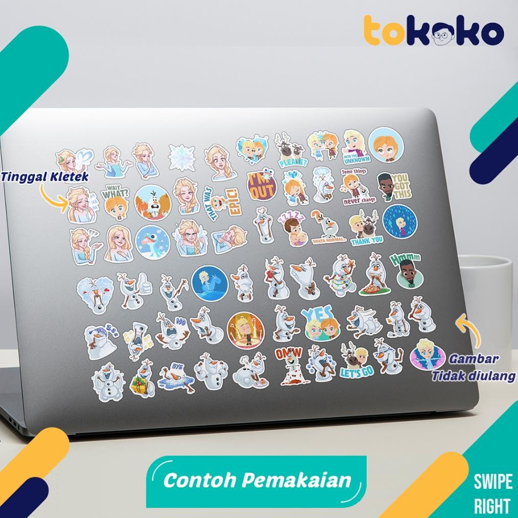 

NOG Stiker Cutting Frozen Elsa Olaf Anna Kartun Film Paper Vinyl Dekorasi Laptop Koper Tumbler Kulkas Viral Kekinian Terbaru 2025 LI-32