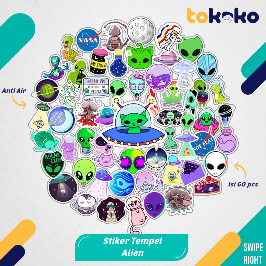 

NOG Stiker Cutting Alien Kartun Film Paper Vinyl Dekorasi Laptop Koper Tumbler Kulkas DIY Viral Kekinian Terbaru 2025 KR-98