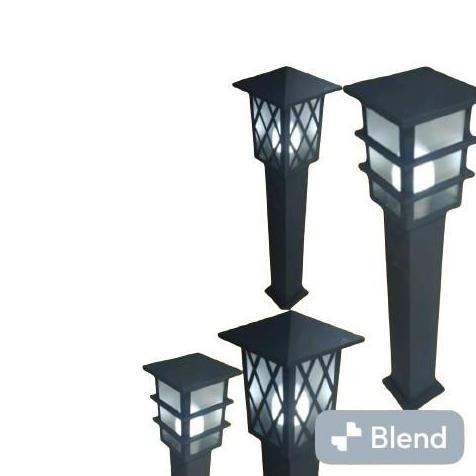 Lampu Hias Pilar Tiang Taman Tinggi Full 100Cm Produk Terjamin Sni/Kap Lampu Taman/Rumah Lampu Outdo