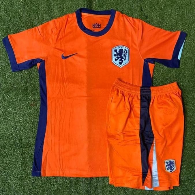 SETELAN JERSEY BAJU BOLA BELANDA HOME 2024 DEWASA GRADE ORI