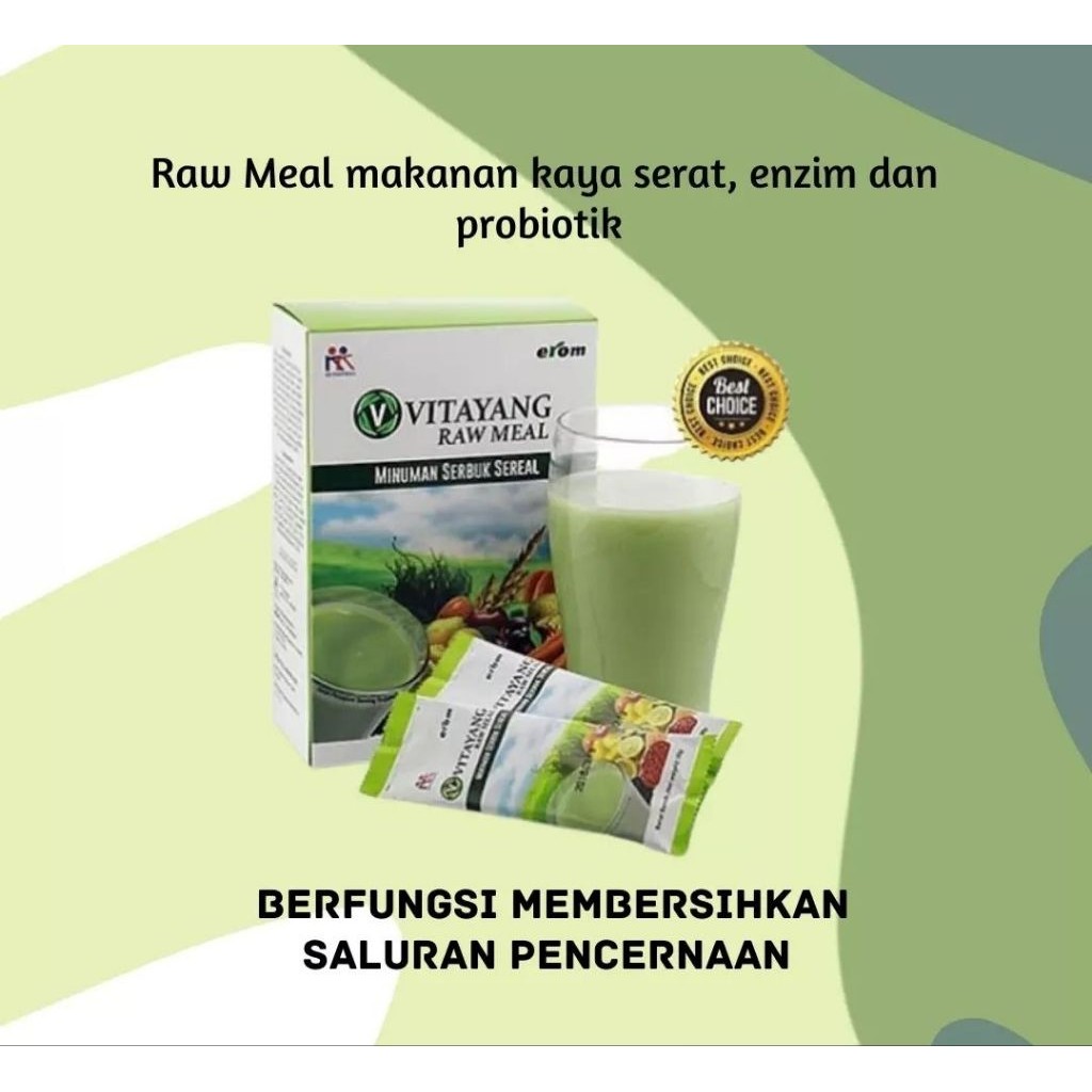 

Vitayang Raw Meal Detox Diet (1 box 10 Sachet @30 gr) - detoks suplemen minuman cereal Korea