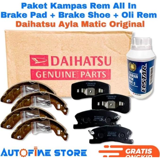 Paket Kampas Rem Daihatsu Ayla Matic Original