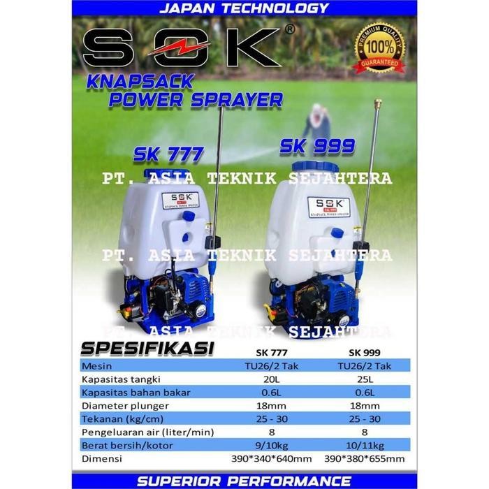 GFT Knapsack Mesin Power Sprayer 2 tak  Semprot Hama
