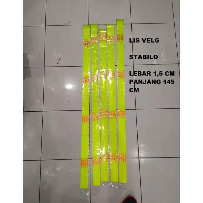 

DF190>> LIS STIKER VELG MANTUL CAHAYA LEBAR SATU SETENGAH CM STABILO