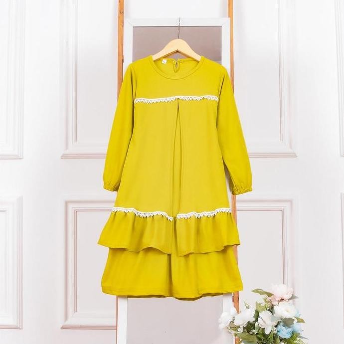 DI158 >> Baju Anak Perempuan - Gamis Anak Harumi Model Terlaris / Fashion Gamis Anak Perempuan Model