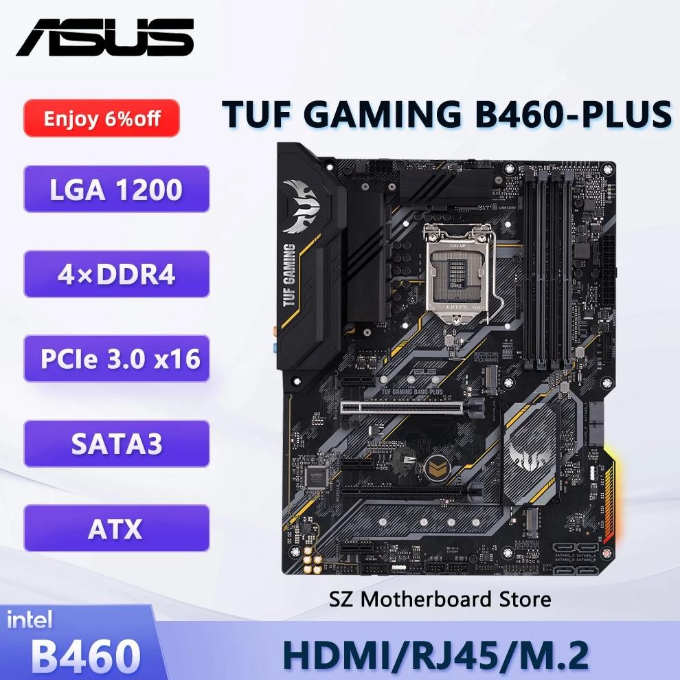 Asus Tuf Gaming B460-Plus B460 Motherboard For Lga 1200 10Th Gen Intel I5-10400F 10400  I7-10700F 10