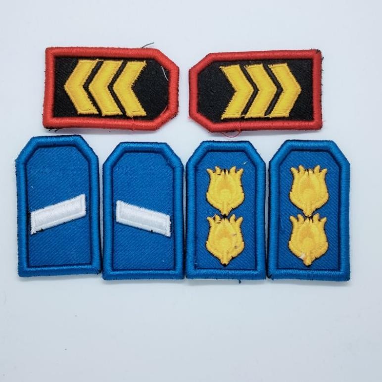 T-56 Hj-64 Er-56 Logo Bordir Pangkat Kerah Timbul Dishub Kemenhub / Bordir Pangkat Kerah Timbul Dish
