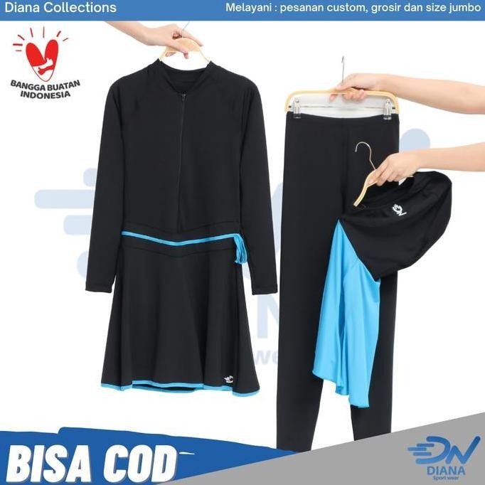 BAJU RENANG MUSLIM JUMBO | BAJU RENANG MUSLIM WANITA SET | PAKAIAN RENANG MUSLIMAH | KERUDUNG RENANG