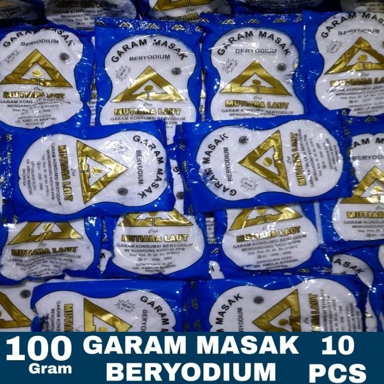 

(Terbaru) 10 Pcs Garam Masak Beryodium Segi Tiga Mas Mutiara Laut (Terlaris)