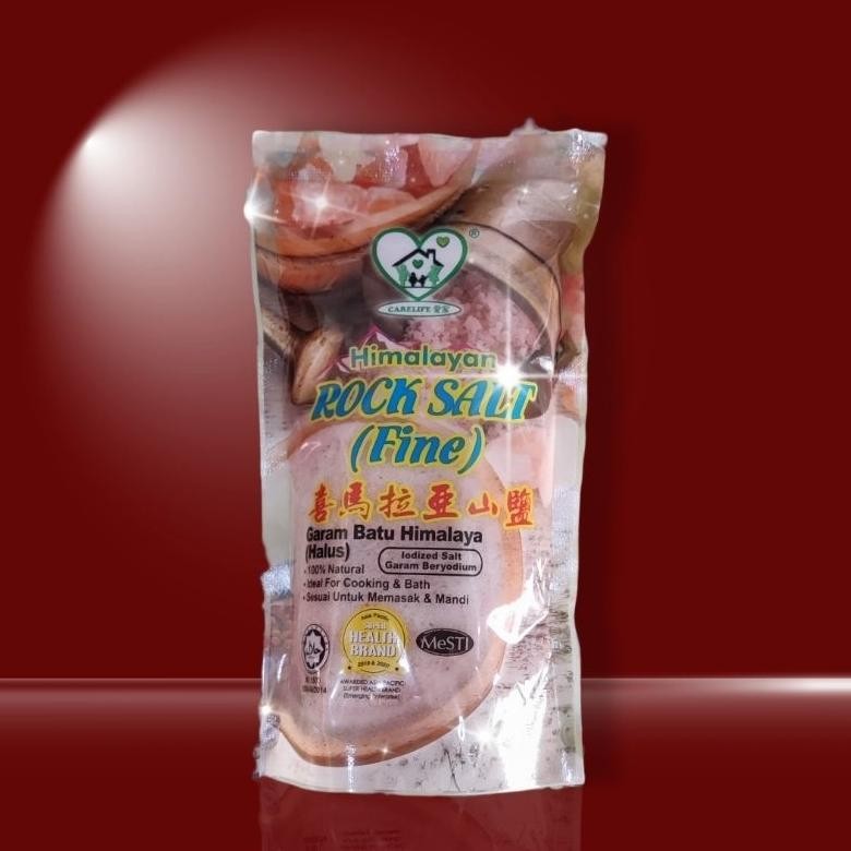 

(Terbaru) Garam Batu Himalayan (Halus) Carelife 500g EXP 12/2028 (Terlaris)