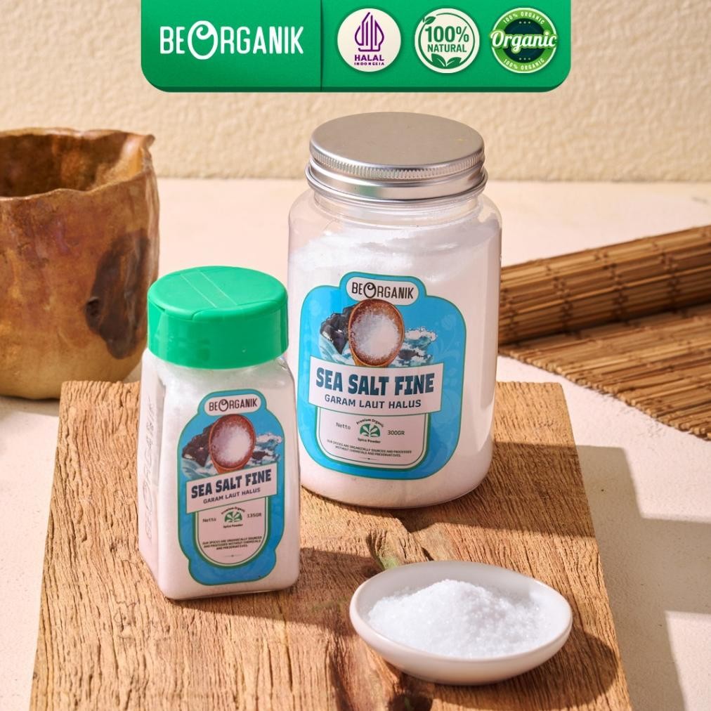

(Terbaru) Beorganik Natural Sea Salt Fine / Garam Laut Organik Halus (Terlaris)