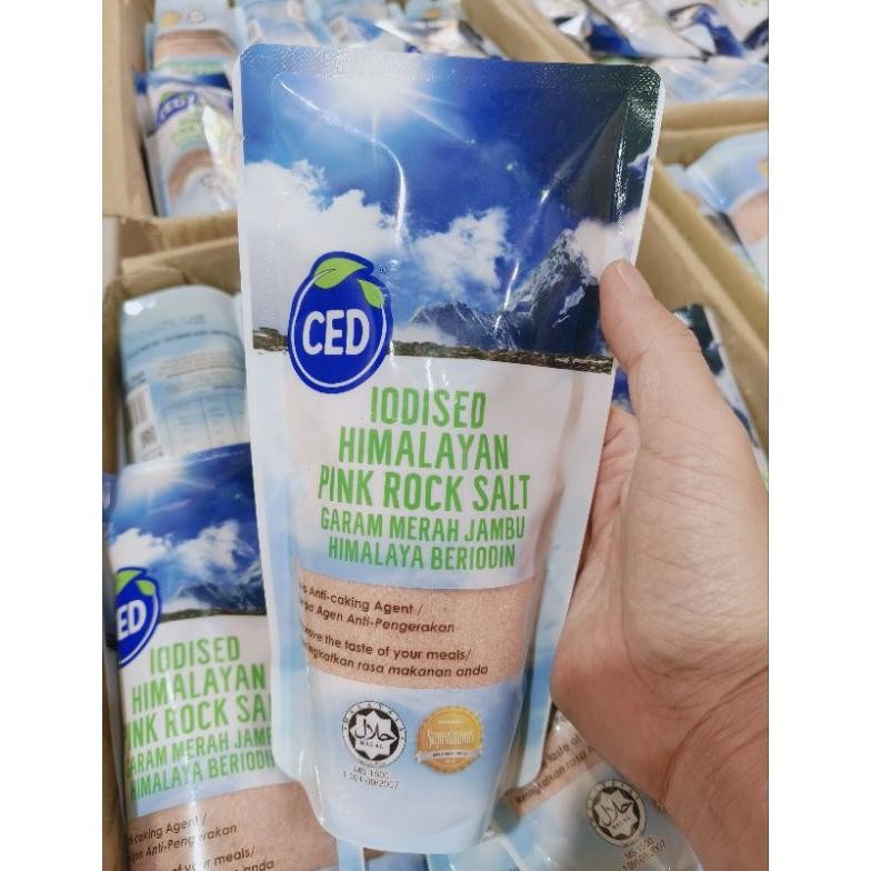 

(Terbaru) 500gr CED Natural Himalayan Pink Rock Salt Garam Himalayan (Terlaris)