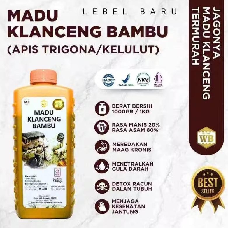 

(Terbaru) [ORIGINAL] MADU KLANCENG BAMBU TANPA CAMPURAN /Madu murni & madu asli, Lebah Hutan Apis Trigona untuk stroke,maag,jantung (Terlaris)