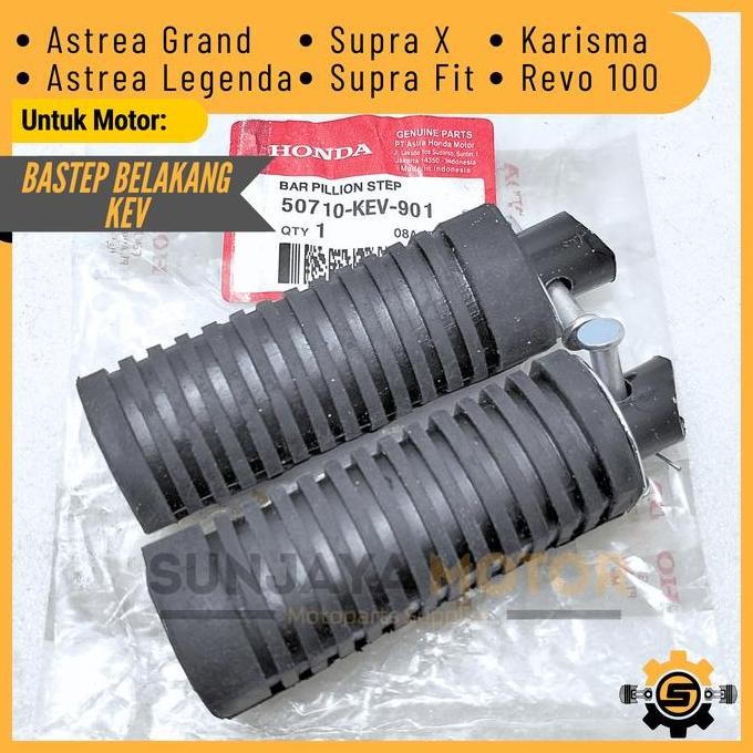 DB37>> Bastep Belakang KEV Footstep Belakang Pijakan Kaki Original Honda Supra X 125 Astrea Grand Ka