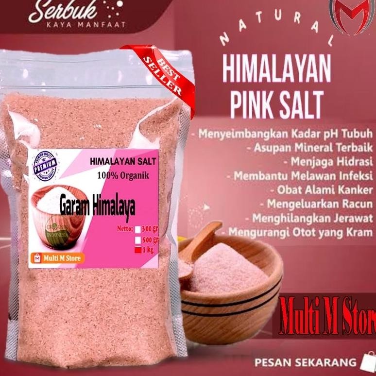 

(Terbaru) [ORI] 1 Kg Garam Himalaya Kualitas Super | Pure Super Fine Himalayan Salt (Terlaris)