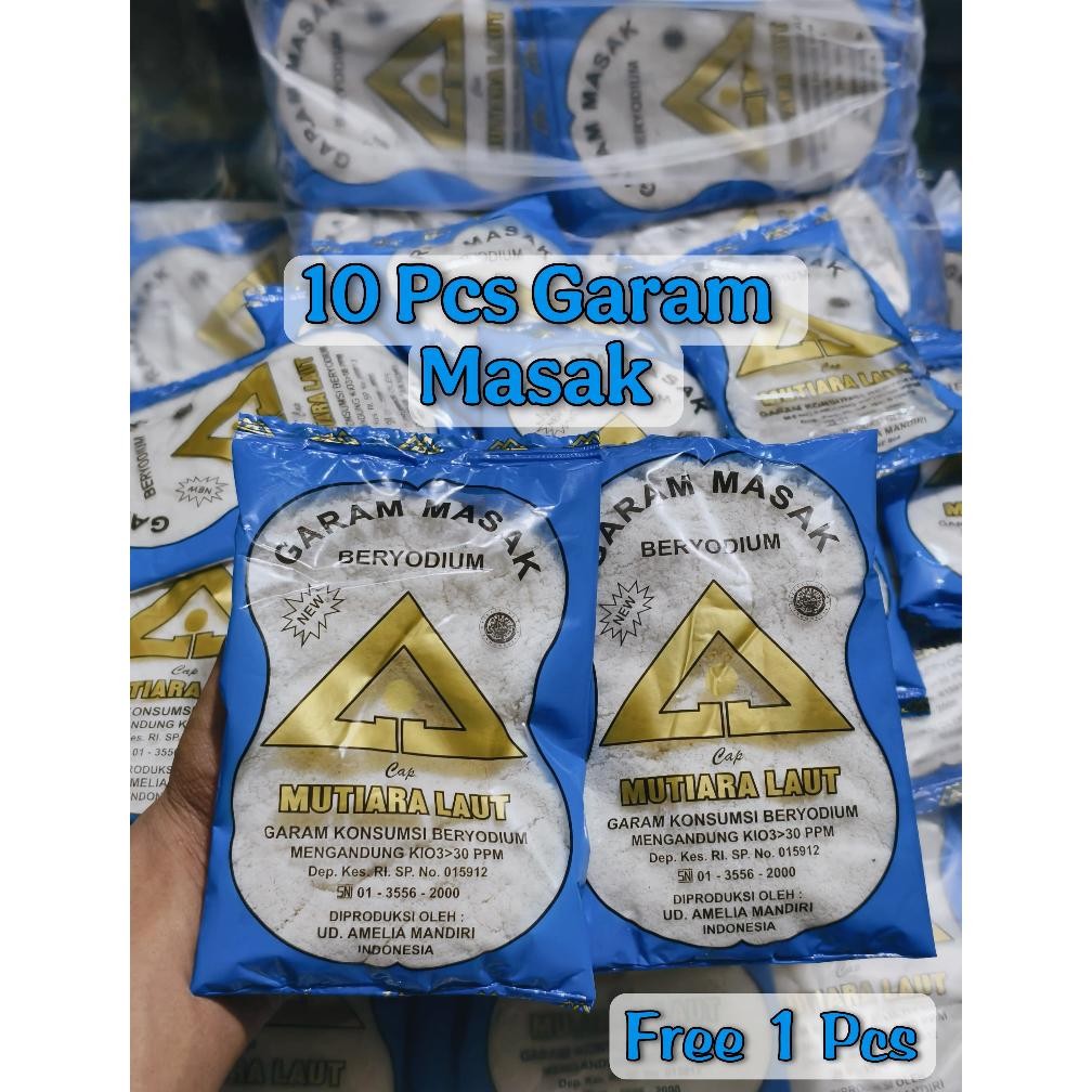 

(Terbaru) Garam Dapur 10 Pcs Free Garam / Garam Masak Beryodium Kualitas Terbaik (Terlaris)
