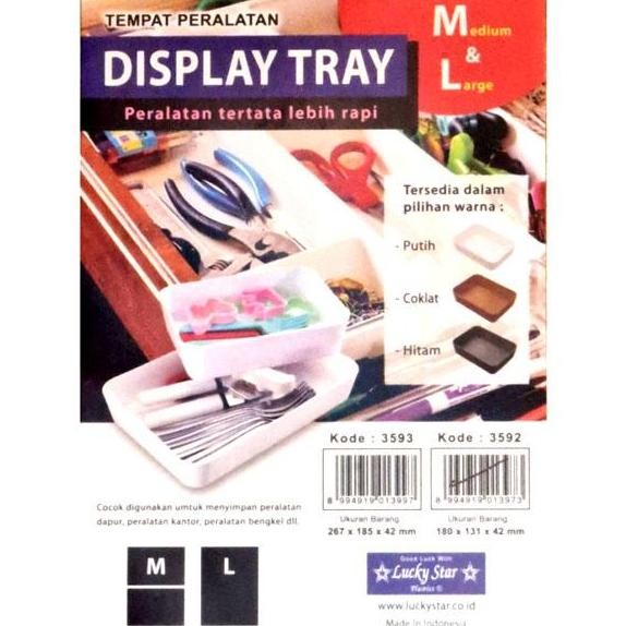 Buruan beli] Kotak Display Tray Multifungsi Plastik Lucky Star