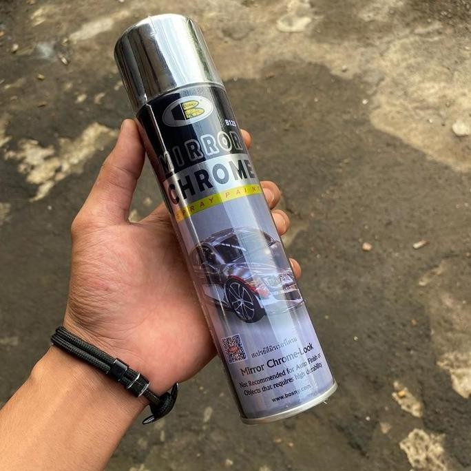 Terbaru Bosny Mirror Chrome Spray Paint 270Ml